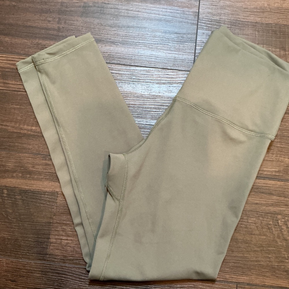 Albion Leggings Womens Medium Olive Green Excellent High Waisted Activewear